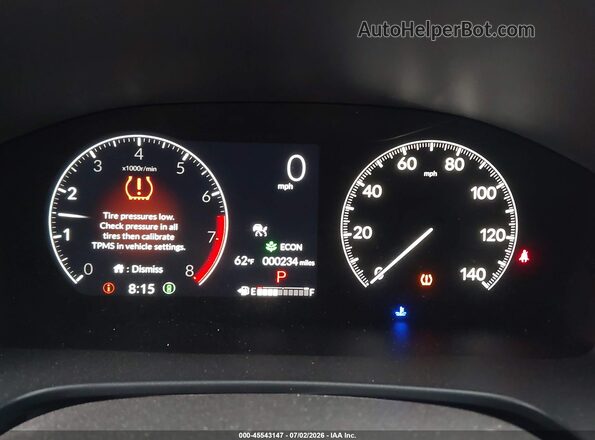 2HKRS3H77SH333094 2025 HONDA CR-V Blue უკანა სავარძლების ხედი