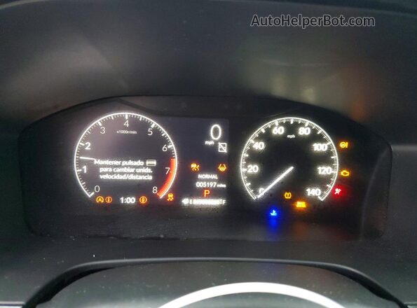 2HKRS4H70SH417893 2025 HONDA CR-V Red ხელსაწყოთა პანელის ხედი