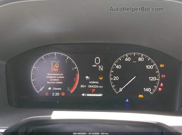 2HKRS4H73PH402067 2023 HONDA CR-V White Widok tylnych siedzeń