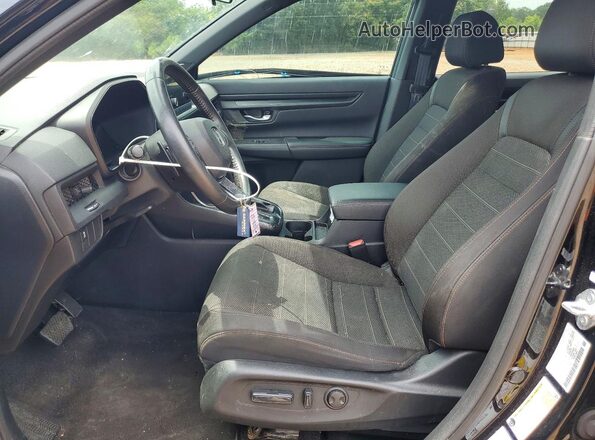 2HKRS5H50PH713895 2023 HONDA CR-V Black Widok wnętrza z przodu