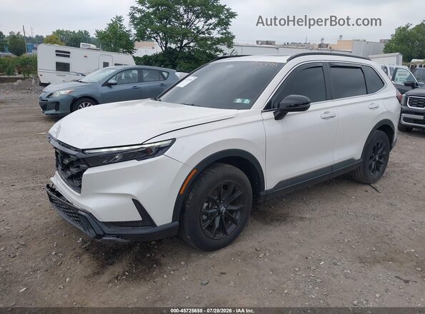 2HKRS6H84SH814348 2025 HONDA CR-V White წინა მარცხენა ხედი სამი მეოთხედიდან