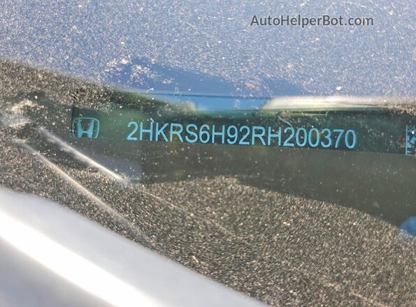 2HKRS6H92RH200370 2024 HONDA CR-V White VIN sticker view