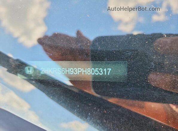 2HKRS6H93PH805317 2023 HONDA CR-V Black Вид наклейки з VIN-кодом