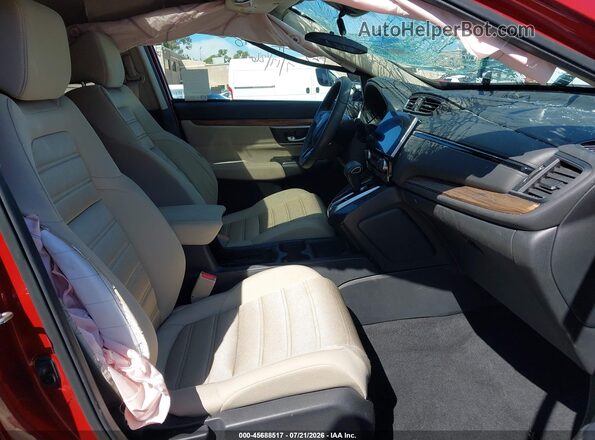 2HKRW1H50JH522983 2018 HONDA CR-V Red Vista interior delantera