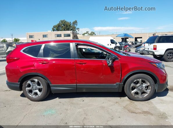 2HKRW1H50JH522983 2018 HONDA CR-V Red Vista interior trasera