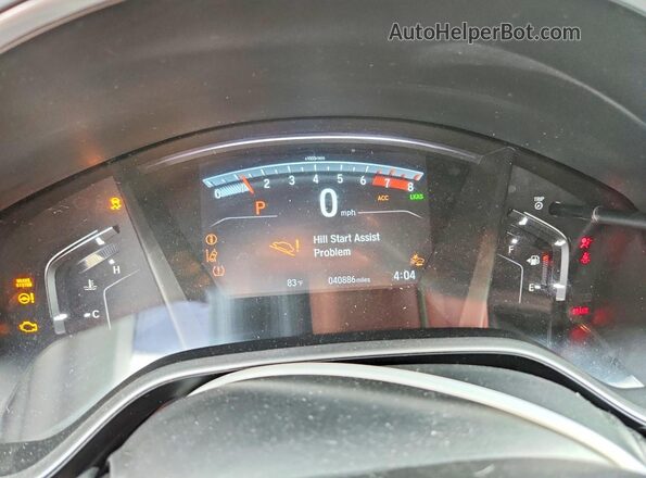2HKRW1H55NH409357 2022 HONDA CR-V White Instrument cluster view