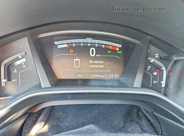 2HKRW1H88JH522093 2018 HONDA CR-V White Вид щитка приладів
