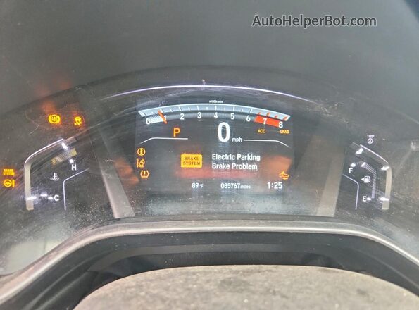 2HKRW1H90HH501435 2017 HONDA CR-V Black Instrument cluster view