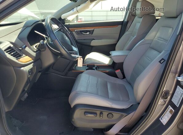 2HKRW1H95MH403379 2021 HONDA CR-V Charcoal Вид салону спереду