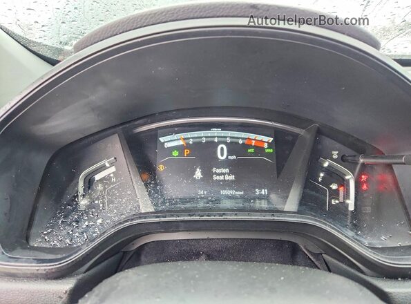 2HKRW2H25NH605116 2022 HONDA CR-V Black ხელსაწყოთა პანელის ხედი