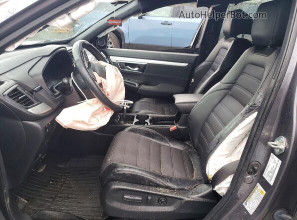 2HKRW2H49LH231740 2020 HONDA CR-V Charcoal Front interior view