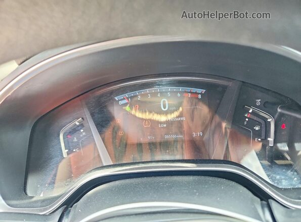 2HKRW2H50JH693545 2018 HONDA CR-V Red ხელსაწყოთა პანელის ხედი