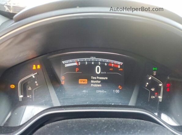 2HKRW2H50KH132148 2019 HONDA CR-V Black Widok zestawu wskaźników