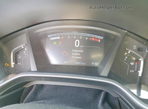 2HKRW2H50MH641062 2021 HONDA CR-V Gray Вид щитка приладів