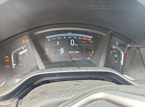 2HKRW2H52HH683433 2017 HONDA CR-V Black Widok zestawu wskaźników