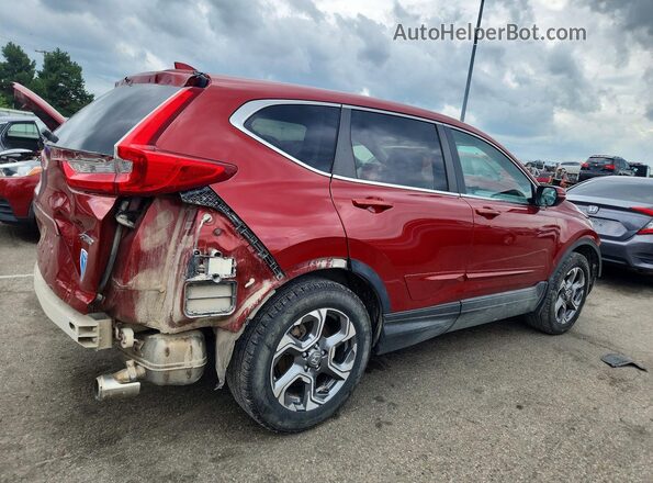 2HKRW2H52JH616157 2018 HONDA CR-V Red Tył prawy
