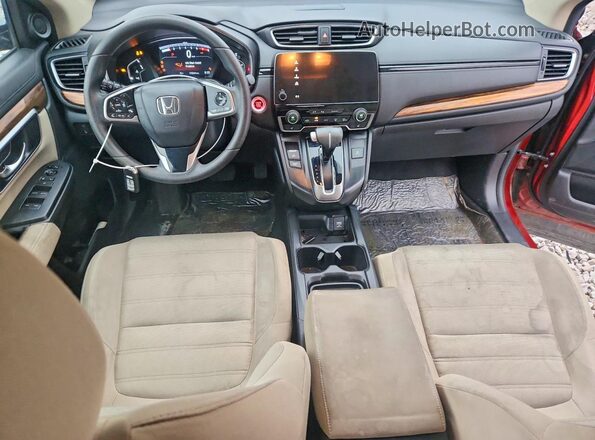 2HKRW2H52KH651296 2019 HONDA CR-V Красный Вид панели приборов