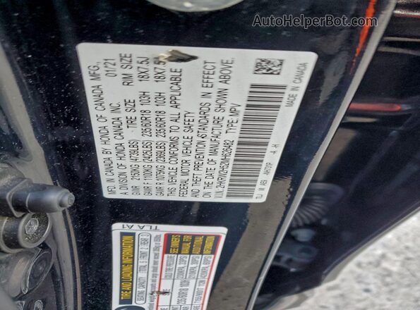 2HKRW2H52MH626482 2021 HONDA CR-V Black სალონის 360-გრადუსიანი ხედი