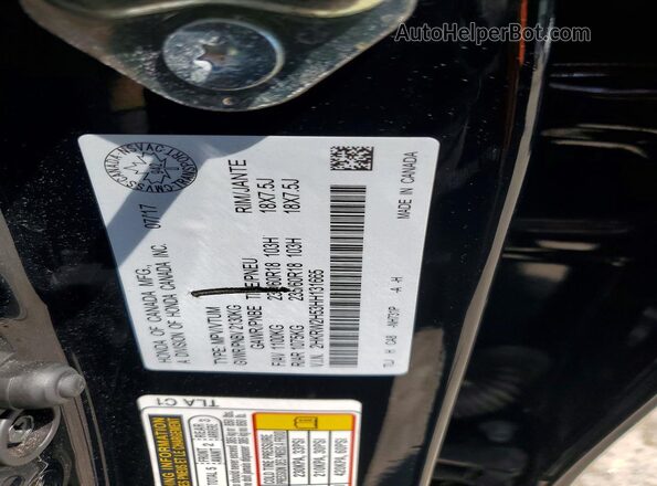 2HKRW2H53HH131665 2017 HONDA CR-V Black VIN sticker view