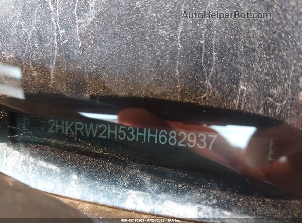 2HKRW2H53HH682937 2017 HONDA CR-V Gray ძრავის განყოფილების ხედი
