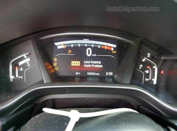 2HKRW2H54KH615917 2019 HONDA CR-V Burgundy Widok zestawu wskaźników