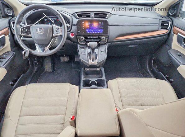 2HKRW2H54MH652968 2021 HONDA CR-V Белый Вид панели приборов