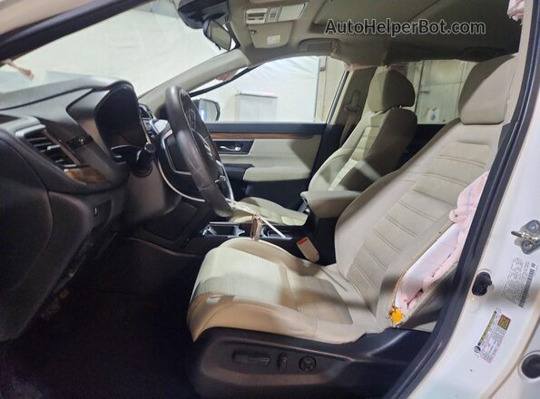 2HKRW2H55HH603977 2017 HONDA CR-V White წინა სალონის ხედი