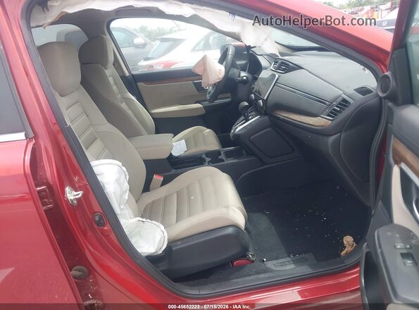 2HKRW2H55KH623766 2019 HONDA CR-V Burgundy Вид салону спереду