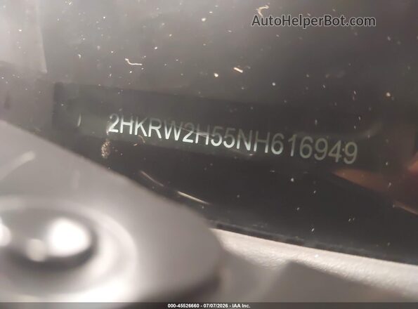 2HKRW2H55NH616949 2022 HONDA CR-V Gray 