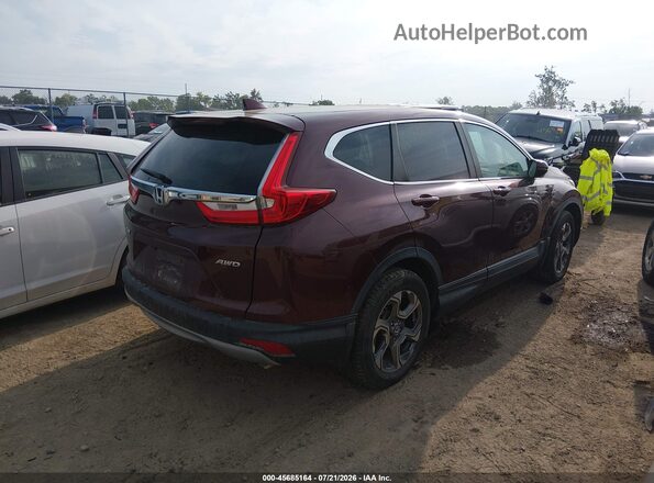 2HKRW2H56KH662981 2019 HONDA CR-V Maroon Rear right