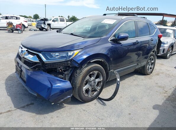 2HKRW2H57HH659130 2017 HONDA CR-V Dark Blue წინა მარცხენა ხედი სამი მეოთხედიდან