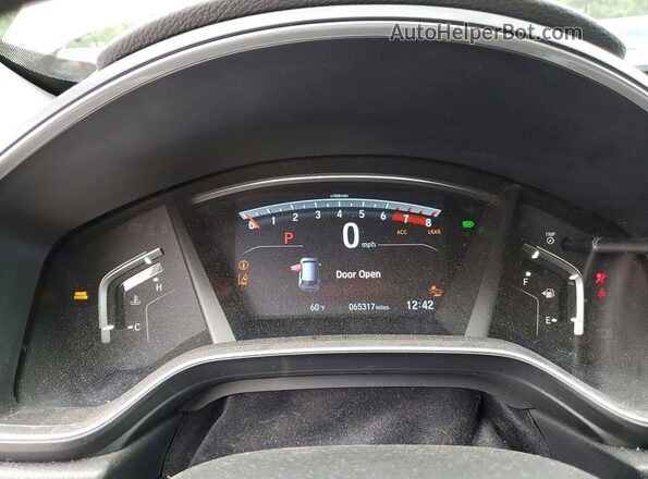 2HKRW2H57NH613681 2022 HONDA CR-V Gray Instrument cluster view