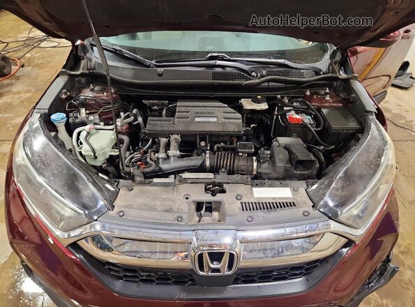 2HKRW2H58JH623792 2018 HONDA CR-V Burgundy Widok komory silnika