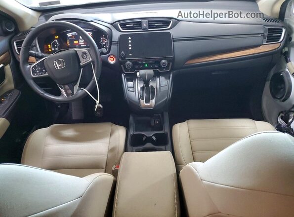 2HKRW2H58KH610073 2019 HONDA CR-V Белый Вид панели приборов