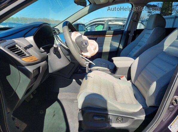 2HKRW2H59JH600537 2018 HONDA CR-V Угольный Вид салона спереди