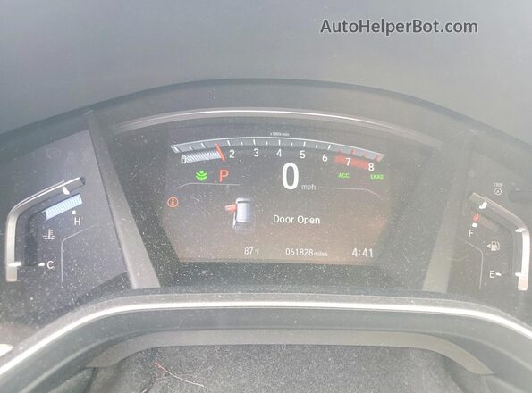2HKRW2H59JH674086 2018 HONDA CR-V Maroon Widok zestawu wskaźników