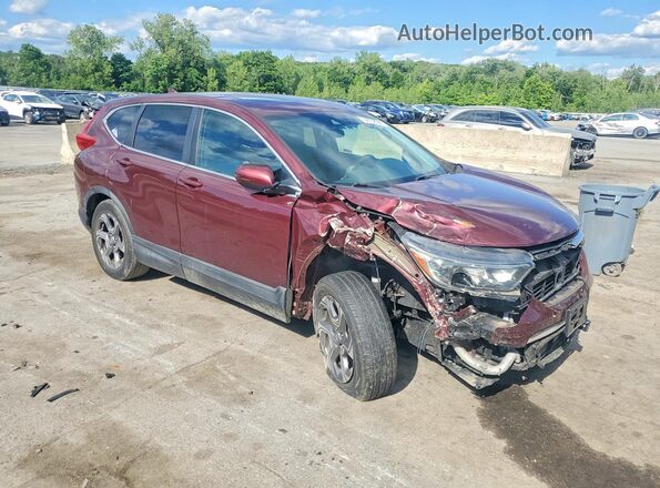 2HKRW2H59JH674086 2018 HONDA CR-V Maroon Przód prawy