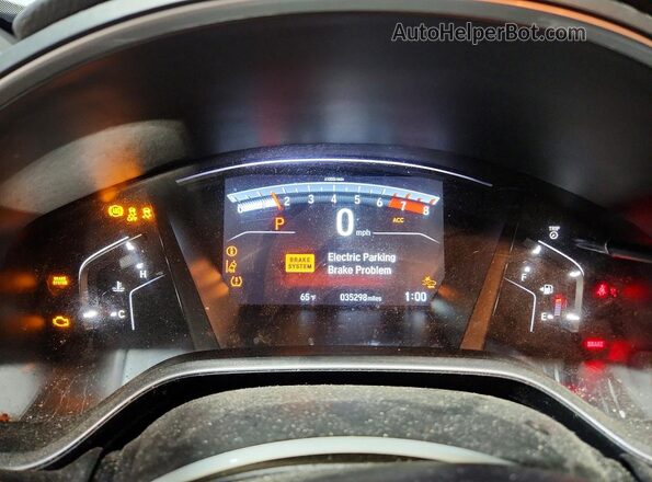 2HKRW2H59LH694695 2020 HONDA CR-V Silver Instrument cluster view