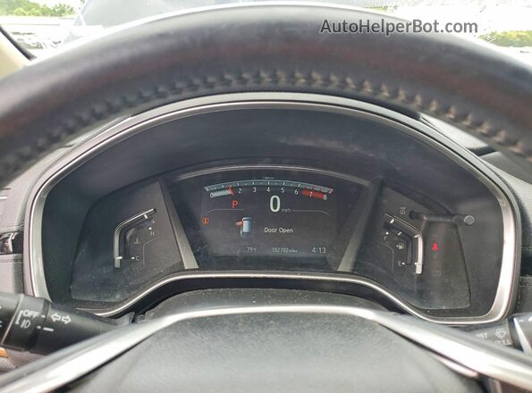 2HKRW2H80HH684784 2017 HONDA CR-V Black Widok zestawu wskaźników