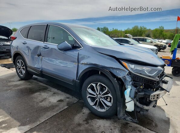 2HKRW2H80NH654051 2022 HONDA CR-V Blue Передня права чверть