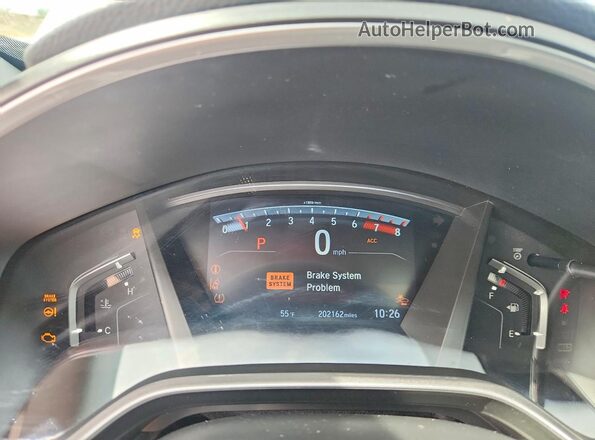 2HKRW2H80NH654051 2022 HONDA CR-V Blue Вид щитка приладів
