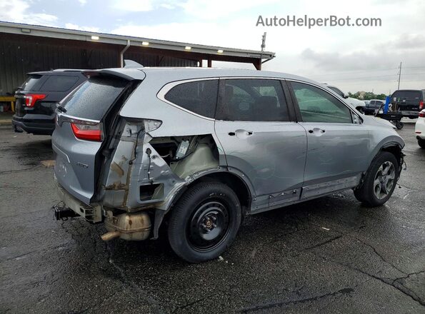 2HKRW2H81HH654466 2017 HONDA CR-V Silver Trasero derecho