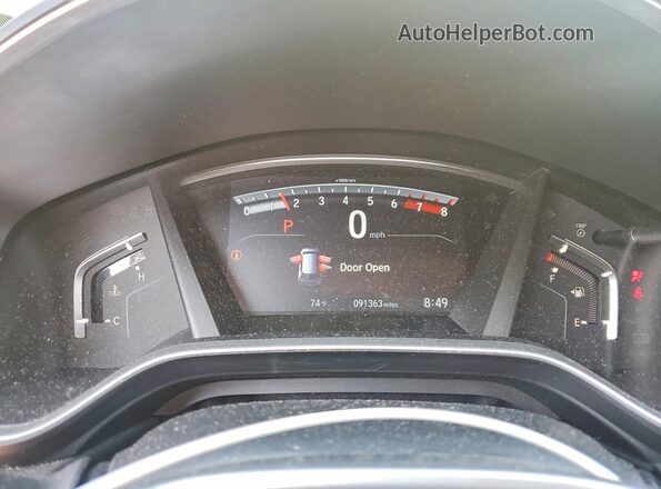 2HKRW2H81LH669672 2020 HONDA CR-V White Вид щитка приладів