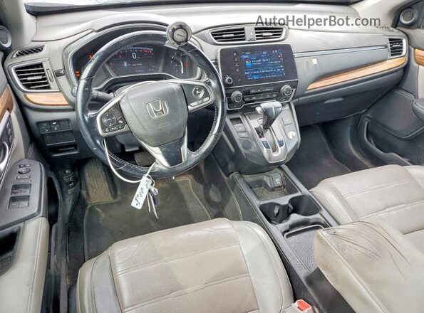 2HKRW2H82HH658882 2017 HONDA CR-V Blue Widok deski rozdzielczej