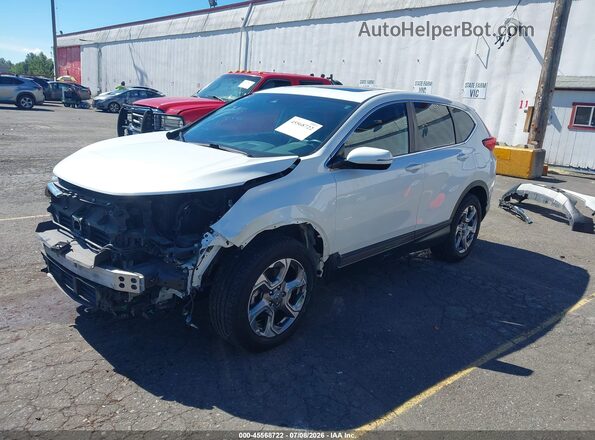 2HKRW2H82JH653154 2018 HONDA CR-V White წინა მარცხენა ხედი სამი მეოთხედიდან