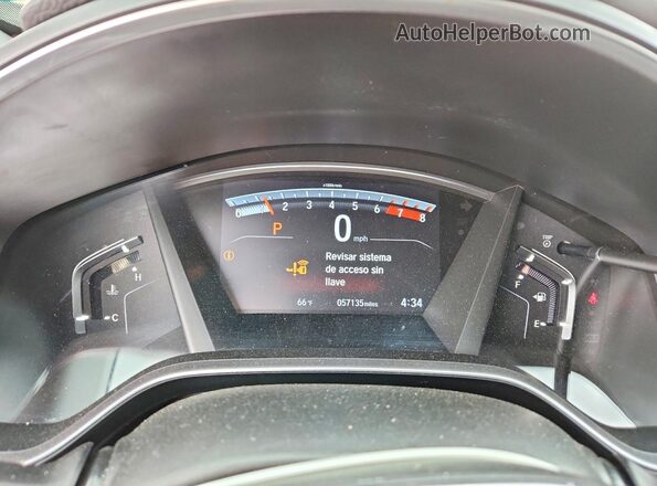 2HKRW2H82KH634847 2019 HONDA CR-V Gray Սարքավորումների վահանակի տեսք