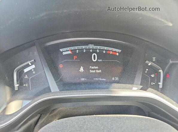 2HKRW2H82KH674734 2019 HONDA CR-V Gray Widok zestawu wskaźników