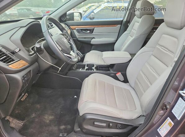 2HKRW2H82MH651747 2021 HONDA CR-V Gray Вид салону спереду