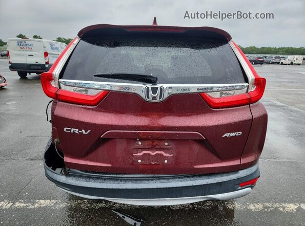 2HKRW2H83HH643534 2017 HONDA CR-V Maroon Widok z tyłu