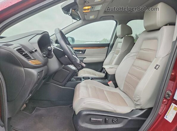 2HKRW2H83HH643534 2017 HONDA CR-V Maroon Widok wnętrza z przodu